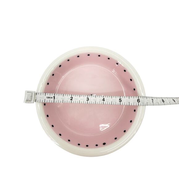 PET BOWLS Ceramic Small Pink Set of 2 - Picture 6 of 7